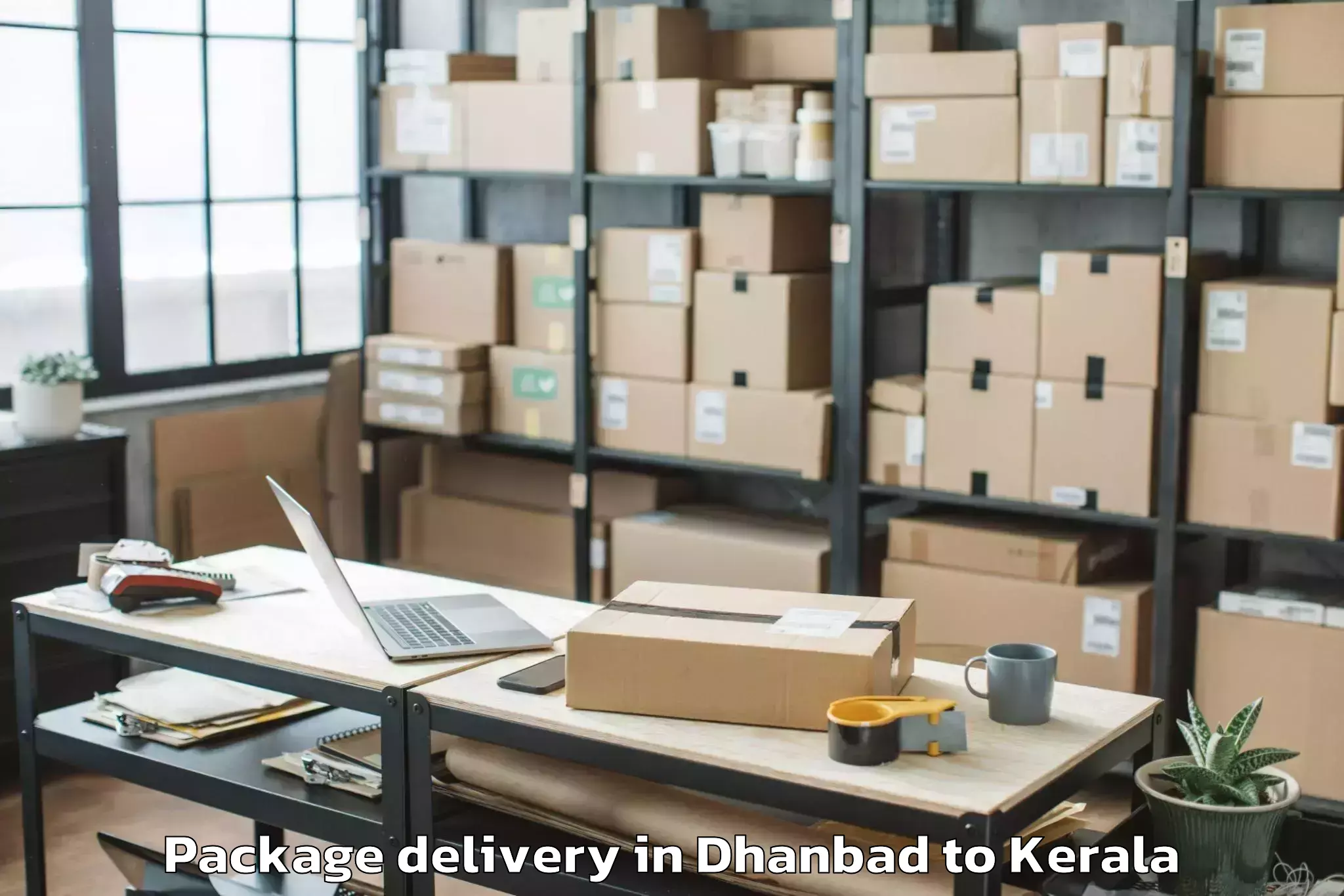 Trusted Dhanbad to Ayoor Package Delivery